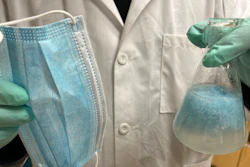 The WSU researchers developed a process to fabricate tiny mask fibers, ranging from five to 30 millimeters in length, and then added them to cement concrete to strengthen it and to prevent its cracking.