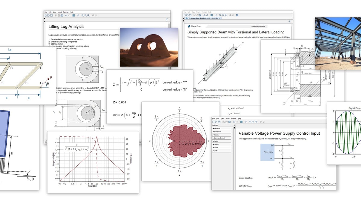 Maple Flow Engineering Calculation Software From: Maplesoft | Design ...
