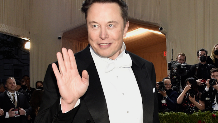 Elon Musk attends The Metropolitan Museum of Art's Costume Institute benefit gala celebrating the opening of the 'In America: An Anthology of Fashion' exhibition on Monday, May 2, 2022, in New York. Elon Musk, who’s offering to buy Twitter, has given his support to a new European Union law aimed at protecting social media users from harmful content after he met with the bloc’s single market chief. In a video tweeted late Monday, May 9 by EU Internal Market Commissioner Thierry Breton, Musk said the two had a “great discussion” and he agrees with the bloc’s online regulations.