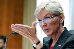 Secretary of Energy Jennifer Granholm speaks during a Senate Energy and Natural Resources hearing to examine the President's proposed budget request for fiscal year 2023 for the Department of Energy, Thursday, May 5, 2022, on Capitol Hill in Washington. The Department of Energy said Thursday, May 19, 2022 it will release $3.5 billion to groups developing direct air capture and other technologies that remove carbon dioxide, which when released into the atmosphere causes global warming.