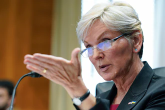 Secretary of Energy Jennifer Granholm speaks during a Senate Energy and Natural Resources hearing to examine the President's proposed budget request for fiscal year 2023 for the Department of Energy, Thursday, May 5, 2022, on Capitol Hill in Washington. The Department of Energy said Thursday, May 19, 2022 it will release $3.5 billion to groups developing direct air capture and other technologies that remove carbon dioxide, which when released into the atmosphere causes global warming.