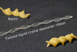 Researchers have developed soft robots that are capable of navigating complex environments, such as mazes, without input from humans or computer software. The soft robots are made of liquid crystal elastomers in the shape of a twisted ribbon, resembling translucent rotini.