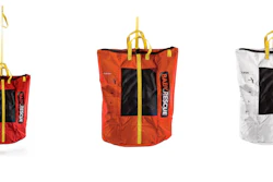 The product is designed to lower infants and small children from an upper floor in an emergency.