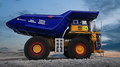 Anglo American is working to design, build and test a 1.2MWh battery pack, as the haul truck system uses multiple fuel cells that deliver up to 800kW of power, combining to deliver a total of 2MW of power.