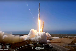 This video image provided by SpaceX, a SpaceX Falcon 9 mission to launch 53 Starlink satellites to low-Earth orbit from Space Launch Complex 4 East (SLC-4E), takes off from Vandenberg Space Force Base, Calif., on Friday, May 13, 2022.