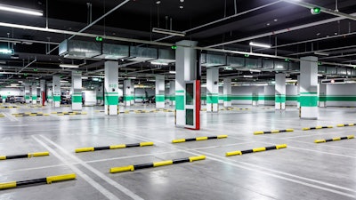 To improve security for self-parking, BTI installed cameras throughout the parking garage that provide a broad view of the scene in case vehicles collide.
