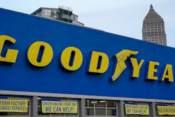 This is a Goodyear tire garage in downtown Pittsburgh on Wednesday, Jan. 12, 2022. Nine years after the last one was made, Goodyear has agreed to recall more than 173,000 recreational vehicle tires that the government says can fail and have killed or injured 95 people since 1998.