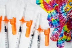 Syringes and colorful bandages are prepared as children from local schools prepare to get COVID-19 vaccines in Pittsfield, Mass., on Monday Dec. 13, 2021. A review by federal health officials finds that Pfizer's COVID-19 vaccine appears safe and effective for children under 5, the only group not currently eligible for vaccination. The review issued Sunday, June 12, 2022, by the Food and Drug Administration is a key step toward a decision on vaccinations for babies, toddlers and preschoolers, perhaps as soon as June 21.