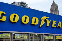 This is a Goodyear tire garage in downtown Pittsburgh on Wednesday, Jan. 12, 2022. Nine years after the last one was made, Goodyear has agreed to recall more than 173,000 recreational vehicle tires that the government says can fail and have killed or injured 95 people since 1998.