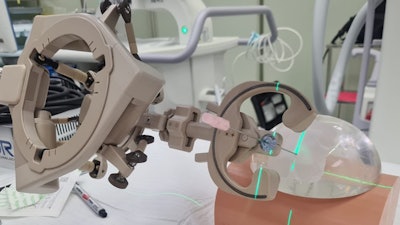 This is the Automated Needle Targeting with X-ray (ANT-X), which was utilized for the robotic-assisted fluoroscopic guidance in percutaneous nephrolithotomy. This study presents the results of the clinical trial using the ANT-X.