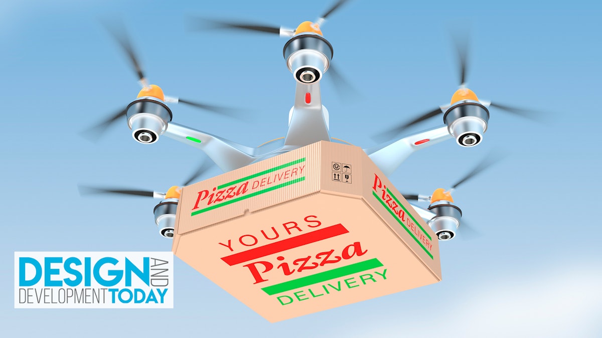 Drones repartidores de pizza outlet
