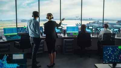 The remote tower uses cameras, real-time video and other features, allowing air traffic controllers to remotely accomplish the duties they would previously have carried out in a traditional control tower.