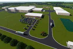 A rendering of Nippon Denkai's $150 million plant to make copper foil for electric vehicle batteries in Augusta, Georgia.