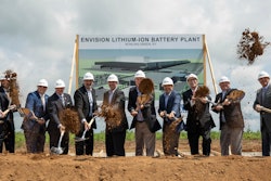Gov. Andy Beshear, Envision AESC executives and a group of elected officials break ground on the $2 billion, 3-million-square-foot Envision AESC electric vehicle battery technology gigafactory to be constructed in the Kentucky Transpark in Bowling Green, Ky., Tuesday, Aug. 30, 2022. The Envision AESC gigafactory in south-central Kentucky will produce battery cells and modules that will power electric vehicles produced by multiple automakers.