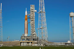 The NASA moon rocket as stands on Pad 39B for the Artemis 1 mission to orbit the Moon at the Kennedy Space Center, Tuesday, Sept. 6, 2022, in Cape Canaveral, Fla.