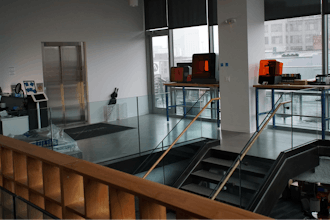 The new 20,000-square-foot facility will house more than 100 employees and includes an open concept floor plan, two showrooms, a print farm and a display of unique 3D prints.