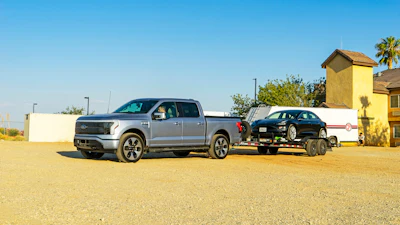 This photo, provided by Edmunds, shows the 2022 Ford F-150 Lightning.