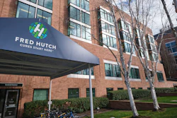 A building at the Fred Hutchinson Cancer Research Center, which merged with Seattle Cancer Care Alliance (SCCA), Seattle Children's and UW Medicine in early 2022 to create a unified adult cancer research center, is pictured on March 11, 2020, in Seattle.