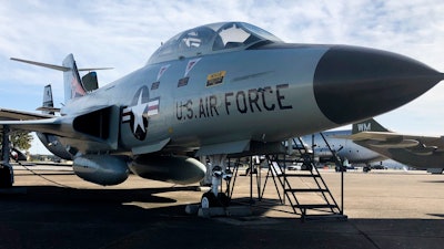 The F101B Voodoo is displayed at the Air Mobility Command Museum at Dover Air Force Base in Dover, Del., on Oct. 22, 2022.