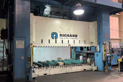 One of the straight side progressive die presses in the auction includes this 1000 Ton Danly.