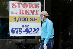 A Store For Rent sign is displayed at a retail property in Chicago, on June 20, 2020.