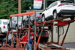 New cars delivered to a dealer in Pittsburgh, Sept. 29, 2022.