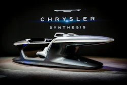 Chrysler Synthesis on display at CES 2023 in Las Vegas.