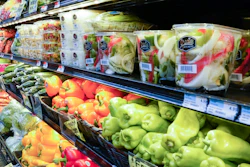 Vegetables displayed in a produce section at a supermarket in New York, May 17, 2021.