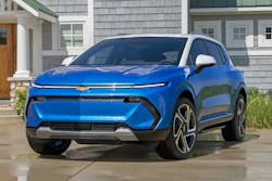 This photo provided by General Motors shows the 2024 Chevrolet Equinox EV, an upcoming electric compact SUV with an estimated range of up to 300 miles.