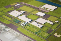 A rendering of the Hyundai Motor Group Metaplant.