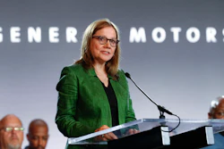 Chief Executive Officer Mary Barra speaks during the opening of contract talks with the United Auto Workers on July 16, 2019, in Detroit.