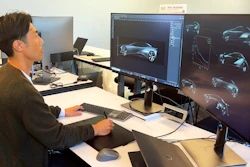 A Toyota Research Institute worker uses a new generative AI technique for vehicle design.