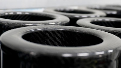 An array of carbon fiber tube products.