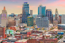 The Kansas City downtown area.