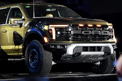 The new F-150 Raptor is revealed at F-150 Fest in Detroit on Tuesday, Sept. 12, 2023.