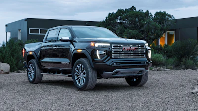 This photo provided by GMC shows the 2023 Canyon Denali.