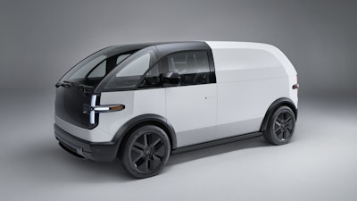 Canoo Lifestyle Vehicle Delivery Studio 02 Front34