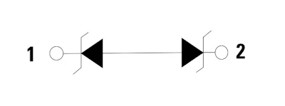 Figure 6. TVS diode array with diodes connected anode-to-anode.