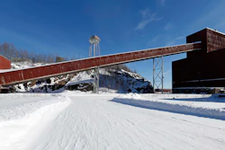A former iron ore processing plant near Hoyt Lakes, Minn., that would become part of a proposed PolyMet copper-nickel mine, is pictured on Feb. 10, 2016.