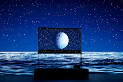 The newly unveiled LG Signature OLED T transparent tv is seen during an LG news conference before the start of the CES tech show Monday, Jan. 8, 2024, in Las Vegas.