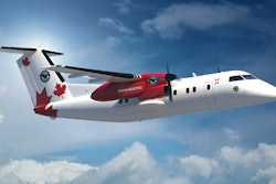 A rendering of the hybrid-electric flight demonstrator from TX.
