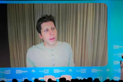 OpenAI CEO Sam Altman talks on a video chat during the World Government Summit in Dubai, United Arab Emirates, Tuesday, Feb. 13, 2024.