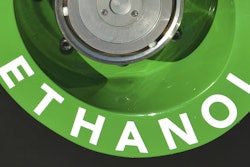 An American Ethanol label is shown on a NASCAR race car gas tank at Texas Motor Speedway in Fort Worth, Texas, Nov. 1, 2014.