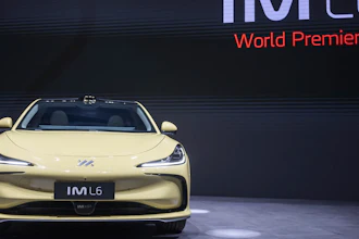 The New MG IM L6 electric car is presented, during the press day at the 91th Geneva International Motor Show (GIMS) in Geneva, Switzerland, Monday, Feb. 26, 2024.