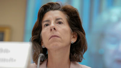 Commerce Secretary Gina Raimondo listens during a House Committee on Science, Space, and Technology hearing on Capitol Hill Sept. 19, 2023, in Washington.