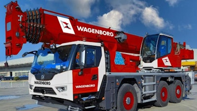 The Xcmg Xca60 Ev Hybrid All Terrain Crane Wagenborg Nedlift Netherlands Delivered