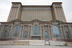 The Michigan Central Station is seen, Monday, March 18, 2024, in Detroit. Bill Ford, executive chair of Ford Motor Co., and his wife Lisa Ford are raising $10 million to help ten Detroit nonprofit organizations that serve young people start endowments.