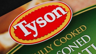 A Tyson food product is displayed in Montpelier, Vt., Nov. 18, 2011.