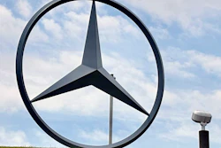 The Mercedes emblem is displayed outside the Mercedes-Benz U. S. International, Inc. plant in Tuscaloosa, Ala., on May 5, 2024.