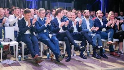 The groundbreaking ceremony in Charleroi, Beligum commences the construction of Aerospacelab's Megafactory.
